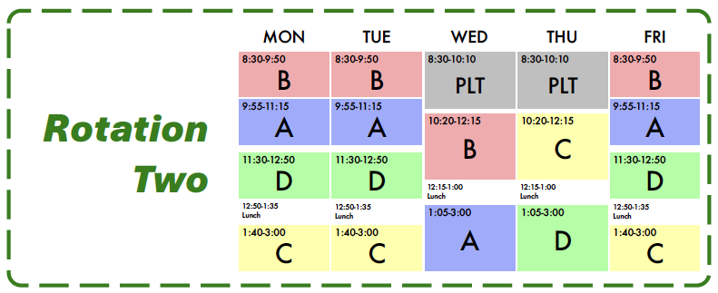 Mid-Semester Block Rotation | École Secondaire Hugh McRoberts